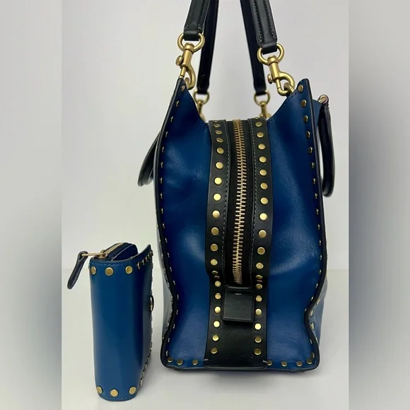 Coach Rogue 30 In Rivets & Wallet Set. Jennifer Lopez Collectors Special Edition - Picture 12 of 14